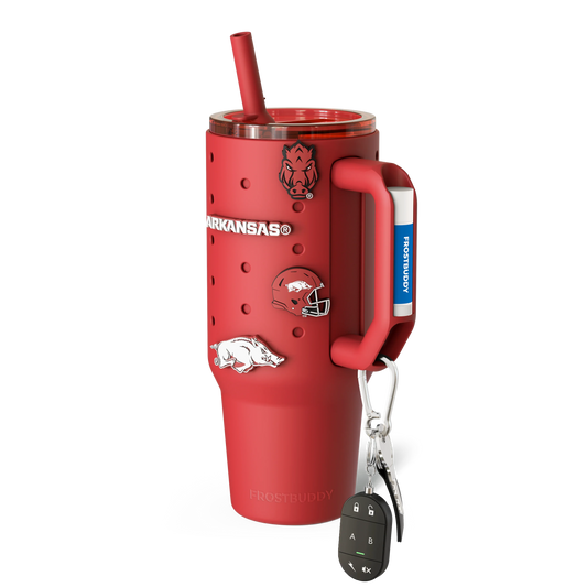 Thicc Buddy 40oz | Arkansas Razorbacks | Skin + Budz Bundle